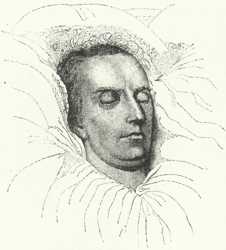 O poeta e dramaturgo alemão Friedrich Schiller no seu leito de morte de Ferdinand Jagemann