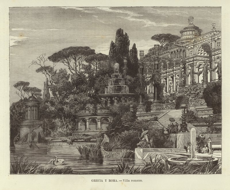 Grécia e Roma - villa romana de Ferdinand Knab