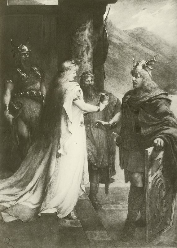 Gotterdammerung, Act I (gravura) de Ferdinand Leeke