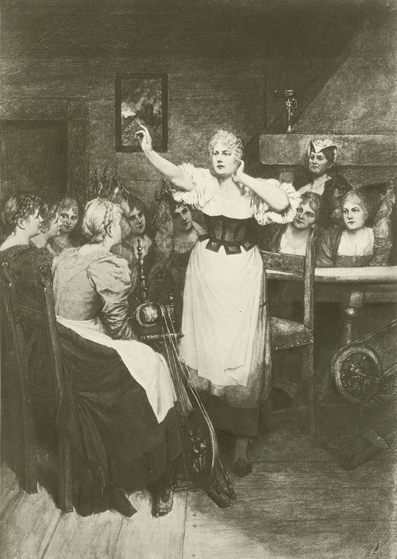 O Holandês Voador, Ato II cena i (gravura) de Ferdinand Leeke