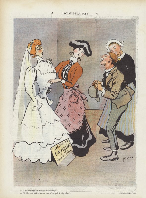 Ilustração para Le Rire (cor litho) de Ferdinand Sigismund Bac