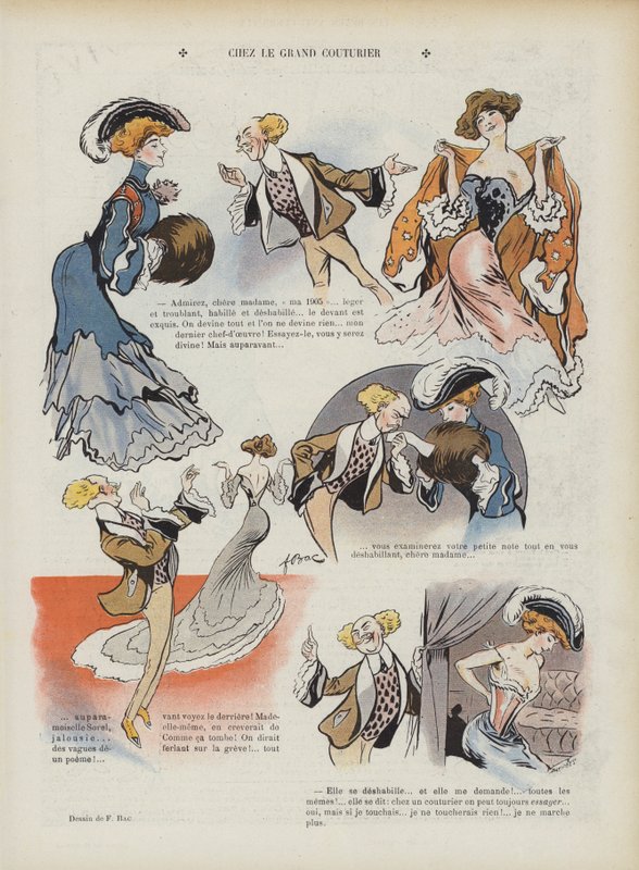 Ilustração para Le Rire (cor litho) de Ferdinand Sigismund Bac