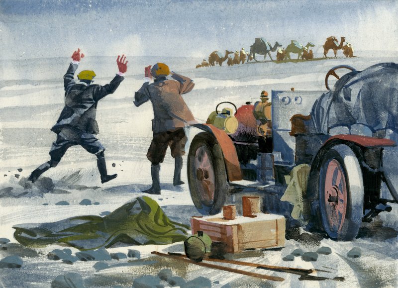 Corrida de dez mil milhas (guache sobre papel) de Ferdinando Tacconi