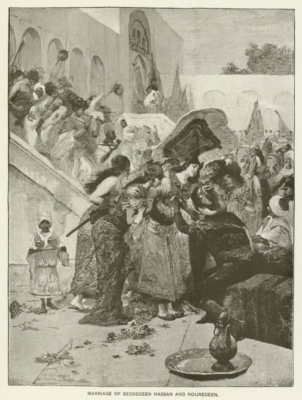 Casamento de Bedredeen Hassan e Nouredeen de Fernand Cormon