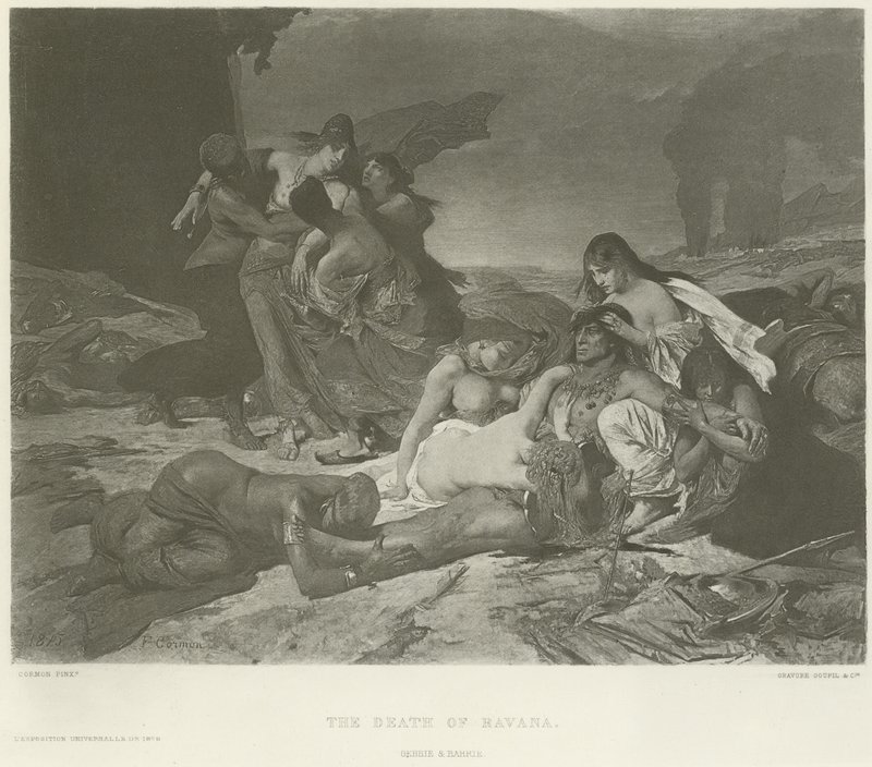 A morte de Havana (gravura) de Fernand Cormon