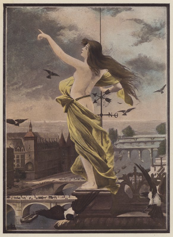 O cata-vento (lito colorido) de Fernand Le Quesne