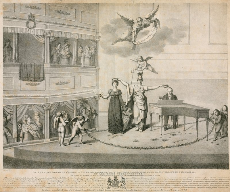 Teatro de Sua Majestade; Casa de ópera italiana, Londres de Filippo Pistrucci