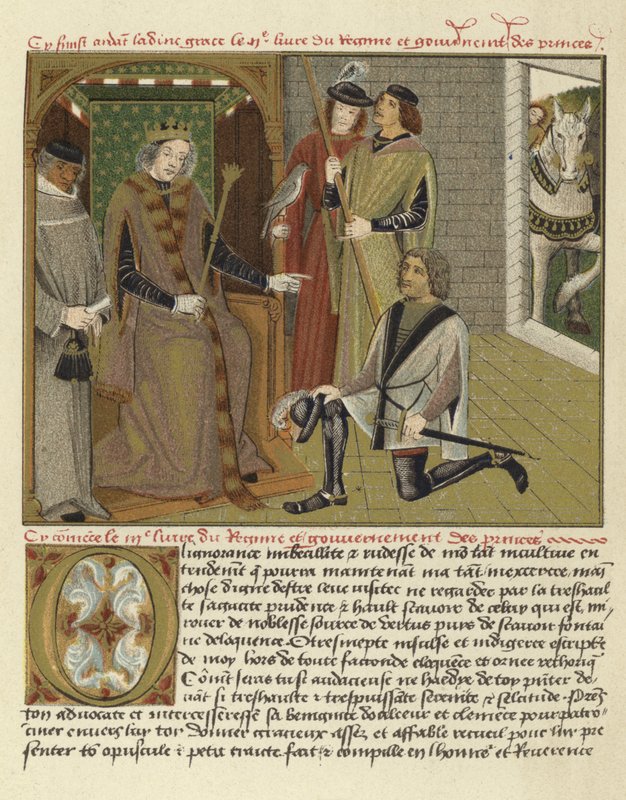 Página do regime e governo dos príncipes de Flemish School