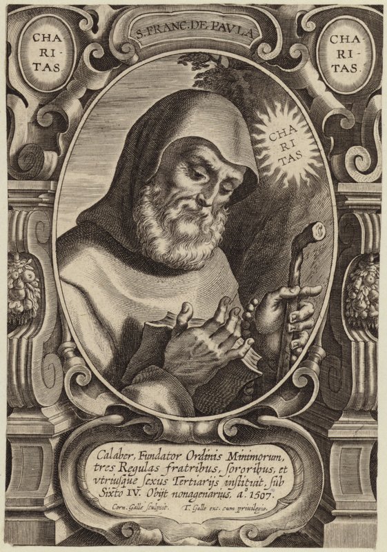 Retrato de São Francisco de Paola de Flemish School