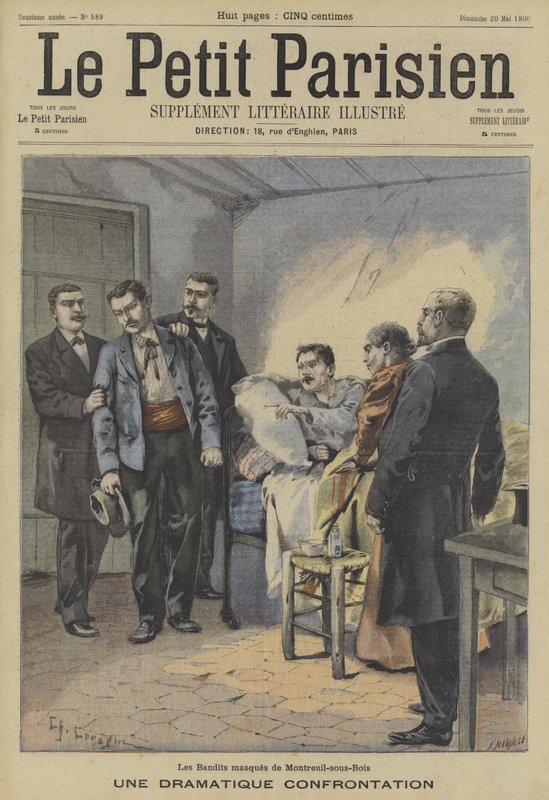 Um confronto dramático: os bandidos mascarados de Montreuil-sous-Bois, Paris de Fortune Louis Meaulle