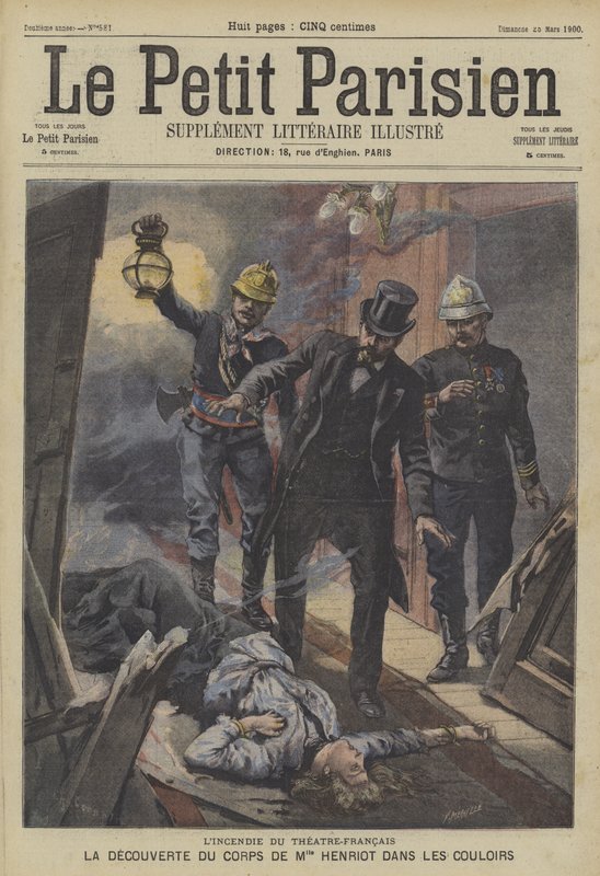 Fogo no Theatre-Francais, Paris de Fortune Louis Meaulle
