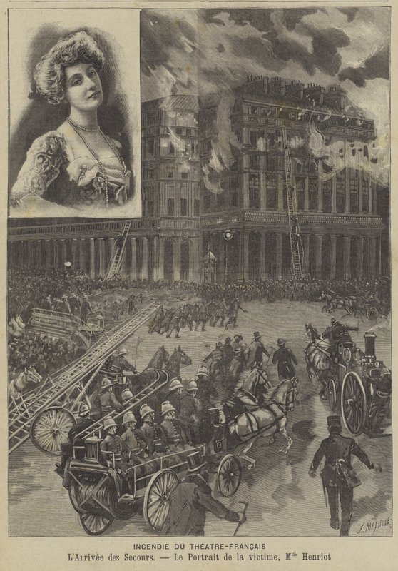 Fogo no Theatre-Francais, Paris de Fortune Louis Meaulle