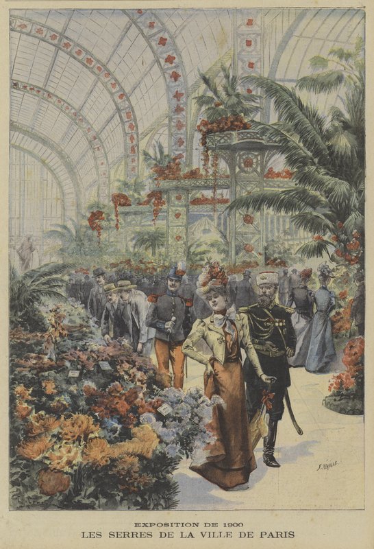 Estufas da cidade de Paris, Exposição Universelle, 1900 de Fortune Louis Meaulle