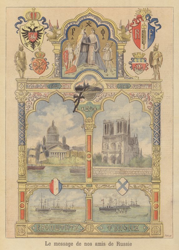 Mensagem de boa vontade da cidade de São Petersburgo para a França de Fortune Louis Meaulle