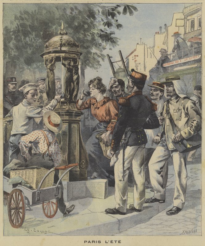 Paris no verão de Fortune Louis Meaulle