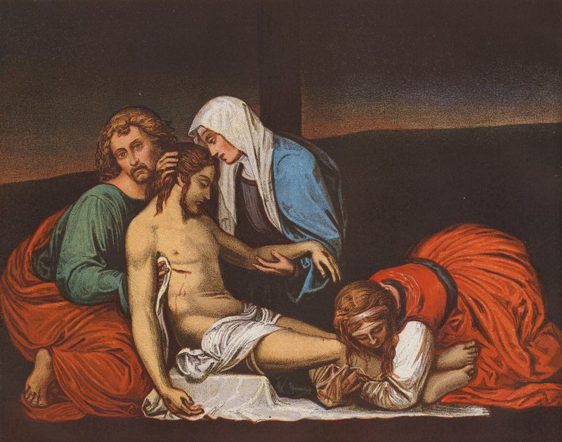 Descida da Cruz (litografia a cores) de Fra (1471 1517) (after) Bartolomeo
