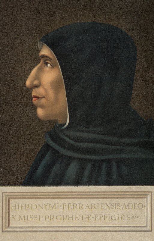 Girolamo Savonarola (cor litho) de Fra  Bartolomeo