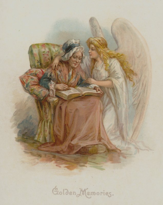 Memórias douradas (chromolitho) de Frances Brundage