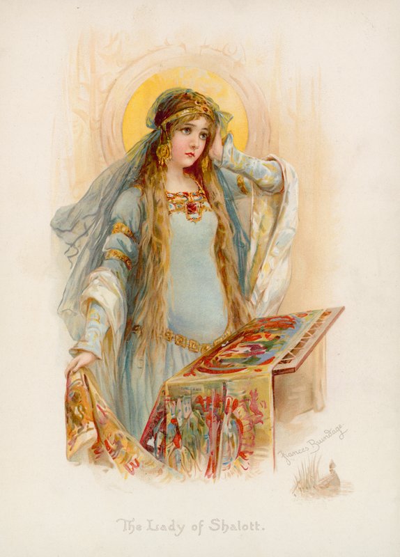 A Dama de Shalott, de Tennyson de Frances Brundage