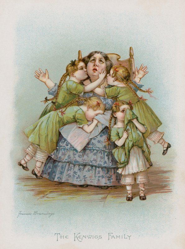 A Família Kenwigs (chromolitho) de Frances Brundage