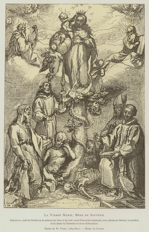 A Virgem Maria, mãe de Cristo Salvador de Francesco Vanni