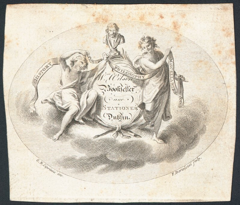 Cartão de comércio, William Wilson de Francesco Bartolozzi