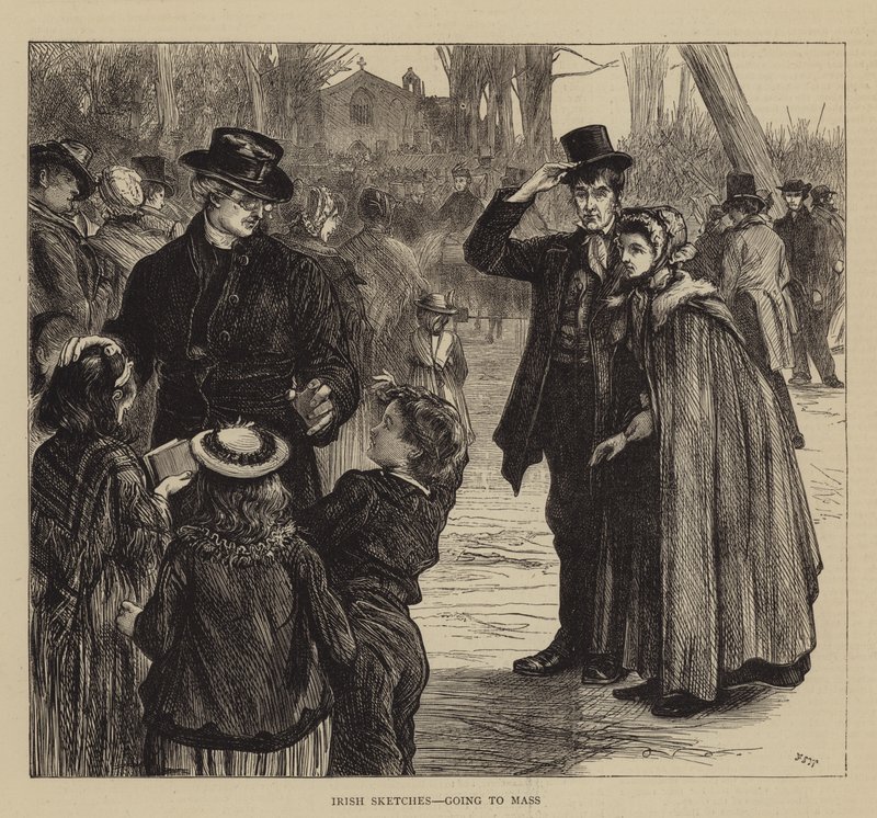 Esboços Irlandeses, indo à Missa de Francis S. Walker