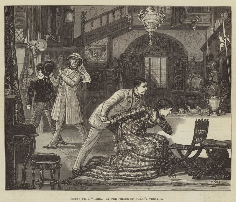 Cena do Perigo, no Teatro do Príncipe de Gales de Francis S. Walker