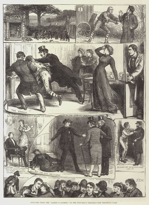 Esboços das Luzes de Londres, no Teatro da Princesa de Francis S. Walker