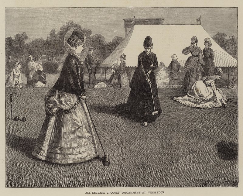 Todos Inglaterra Croquet Tournament em Wimbledon de Francis Wilfred Lawson