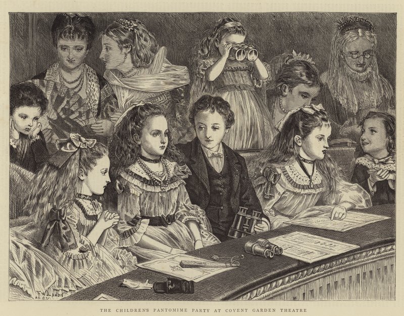 Festa infantil de pantomima no Covent Garden Theatre de Francis Wilfred Lawson