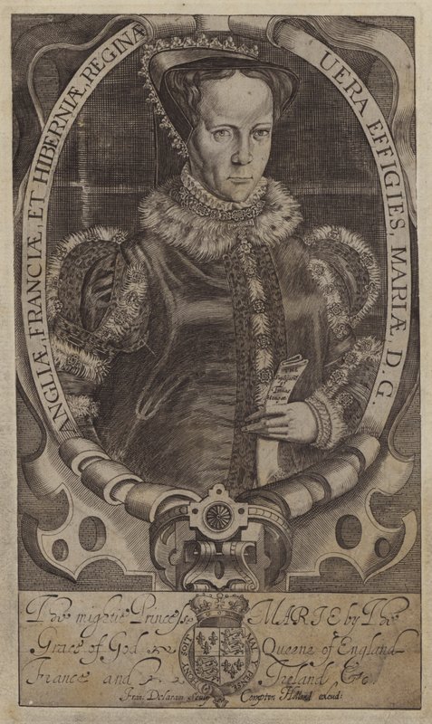 Maria, Rainha dos Escoceses (gravura) de Francis (after) Delaram