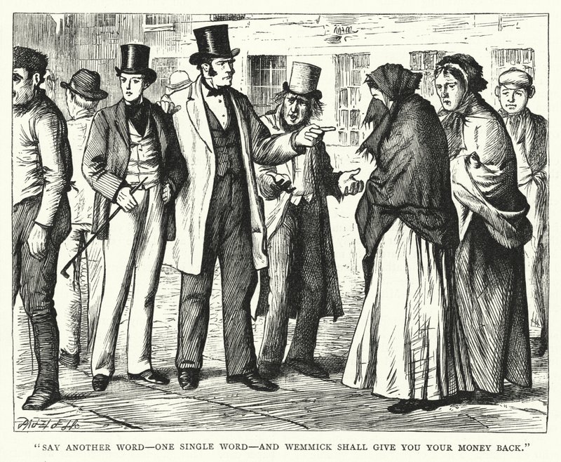 Ilustração para grandes expectativas de Charles Dickens (gravura) de Francis Arthur Fraser