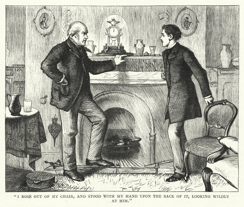 Ilustração para grandes expectativas de Charles Dickens (gravura) de Francis Arthur Fraser