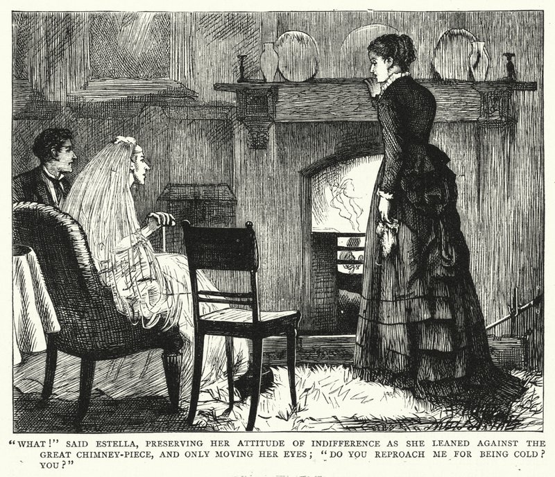 Ilustração para grandes expectativas de Charles Dickens (gravura) de Francis Arthur Fraser