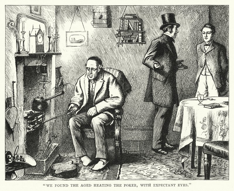 Ilustração para grandes expectativas de Charles Dickens (gravura) de Francis Arthur Fraser