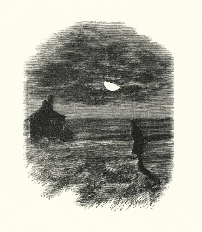 Ilustração para grandes expectativas de Charles Dickens (gravura) de Francis Arthur Fraser