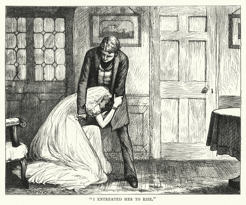 Ilustração para grandes expectativas de Charles Dickens (gravura) de Francis Arthur Fraser