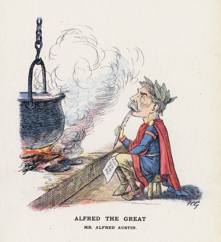 Alfred O Grande, Sr. Alfred Austin (cor litho) de Francis Carruthers Gould