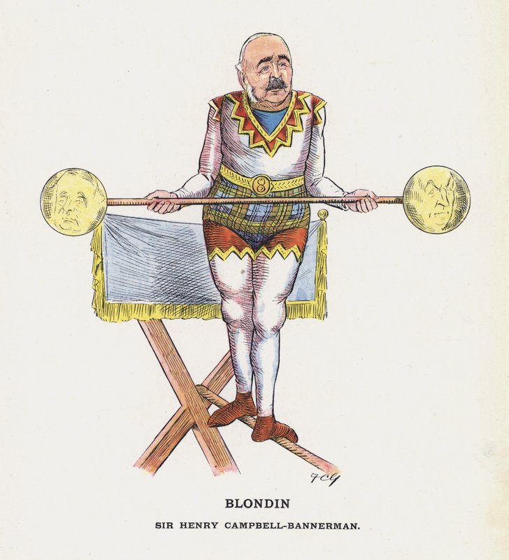 Blondin, Sir Henry Campbell-Bannerman (cor litho) de Francis Carruthers Gould