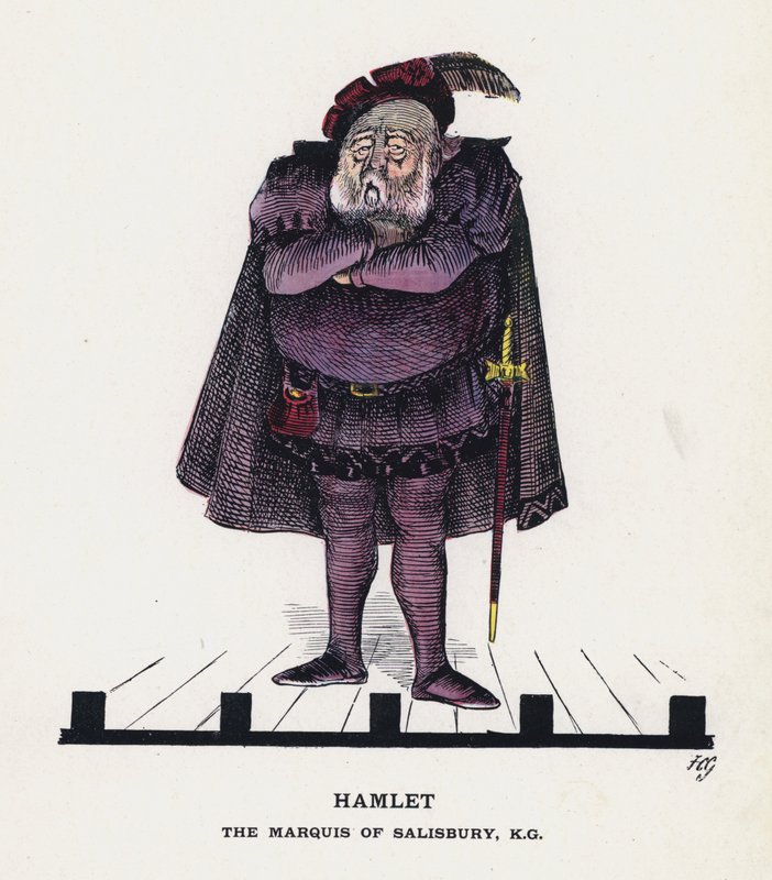 Hamlet, O Marquês de Salisbury (cor litho) de Francis Carruthers Gould