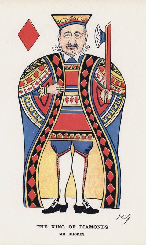 O Rei dos Diamantes, Sr. Rhodes (cor litho) de Francis Carruthers Gould
