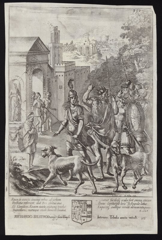 Evander e Enéias em Palentium de Francis Cleyn