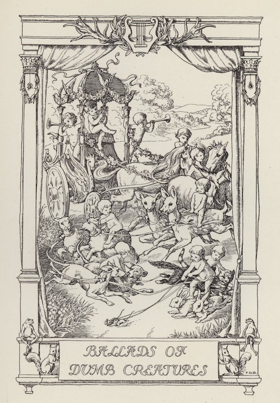 Outro livro de versos para crianças: Baladas de Criaturas Estúpidas (litografia) de Francis Donkin Bedford