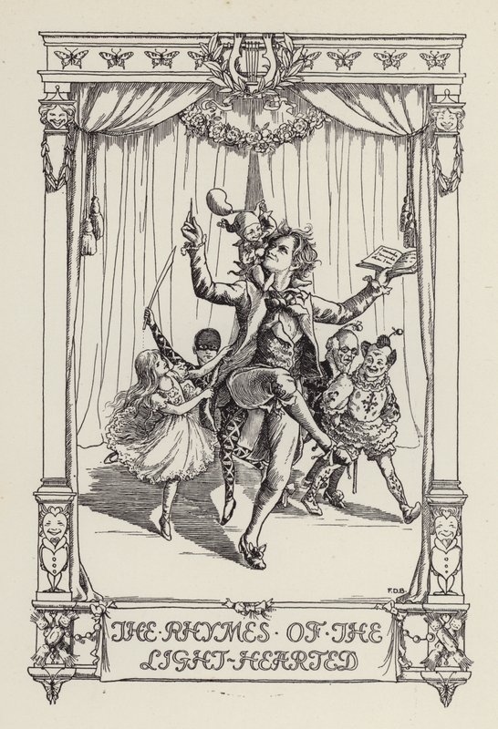 Outro livro de versos para crianças: As rimas do coração leve (litografia) de Francis Donkin Bedford