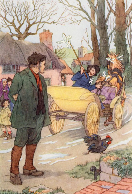 Ilustração para "O Grilo na Lareira" de Charles Dickens (litografia a cores) de Francis Donkin Bedford