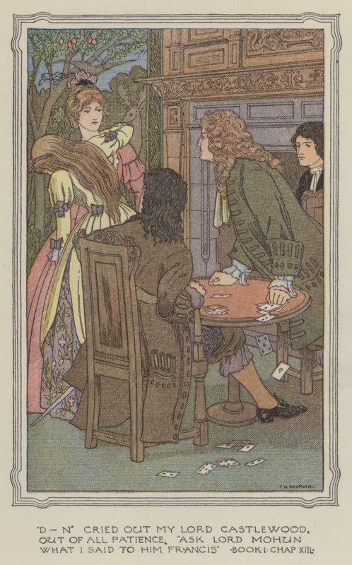 Ilustração para The History of Henry Esmond (litografia a cores) de Francis Donkin Bedford