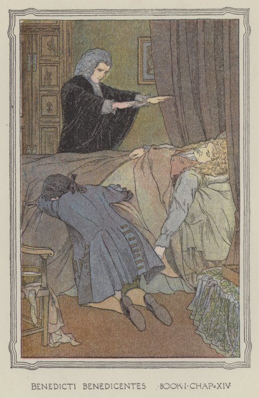 Ilustração para The History of Henry Esmond (litografia a cores) de Francis Donkin Bedford