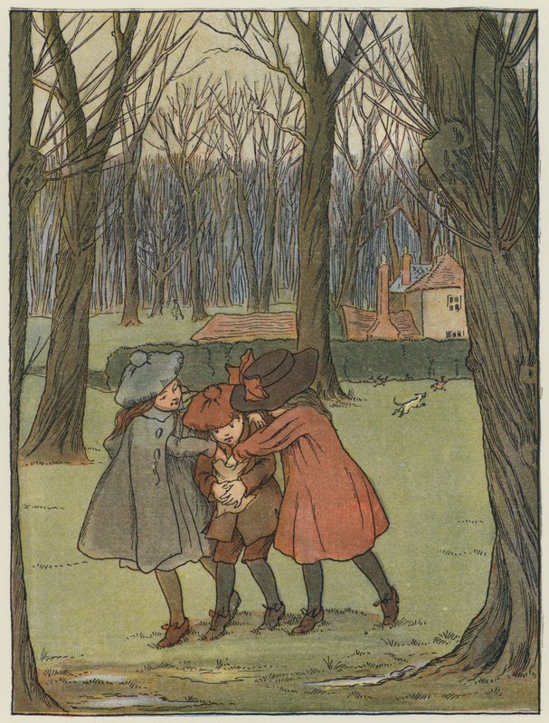 Londres: Em Kensington Gardens (litografia a cores) de Francis Donkin Bedford