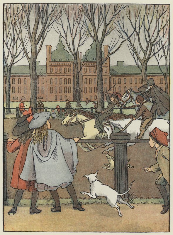 Londres: Rotten Row (litografia a cores) de Francis Donkin Bedford